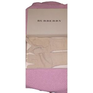 Burberry soft lambswool gloves one size signature tan